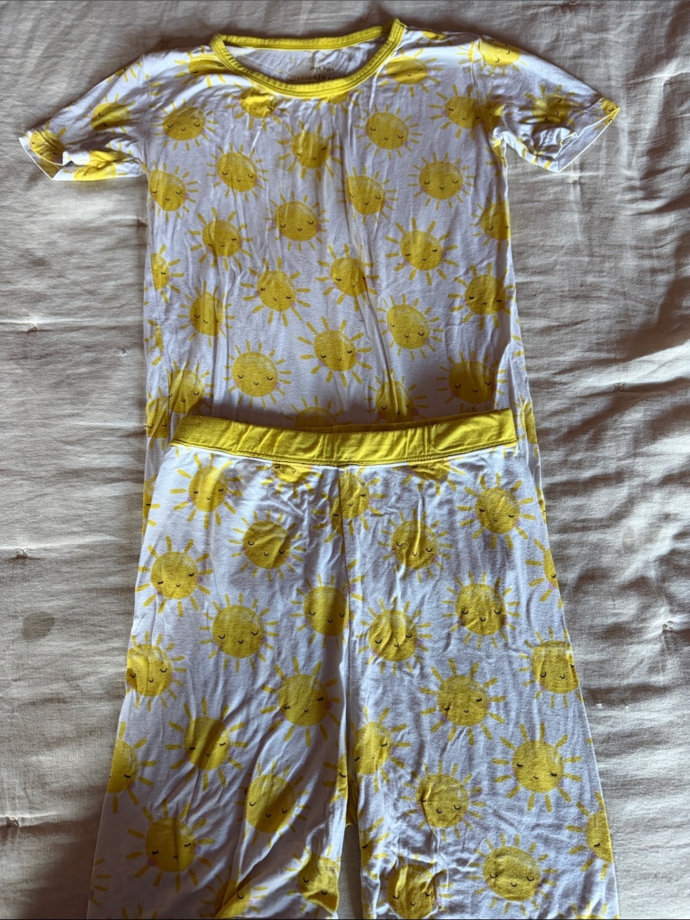 Little Sleepies Yellow Sun Kids Pajama 9/10